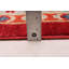 Tapis rouge / ivoire en laine noué à la main de conception unique 6 pi 3 po x 9 pi 5 po New Age