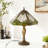 Tiffany-Style Geometric Table Lamp,Stain Glass Desk Lmap