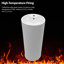 Lavabo sur pied classique en céramique blanche de 15 pouces, espace pour les salles de bain compactes, lisse, anti-débordement, rénovation historique dans les petites salles de bain, céramique haute température, finition sans joint, standard
