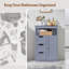 Armoire de salle de bain autoportante l 22 po x H 34,1 po x P 11,5 po Brigit-485785355-420474285