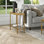 Alexis Glass Top End Table