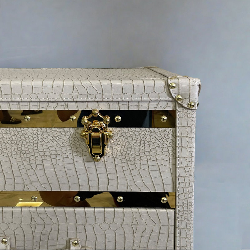 Buffet en cuir effet crocodile 71,25 po