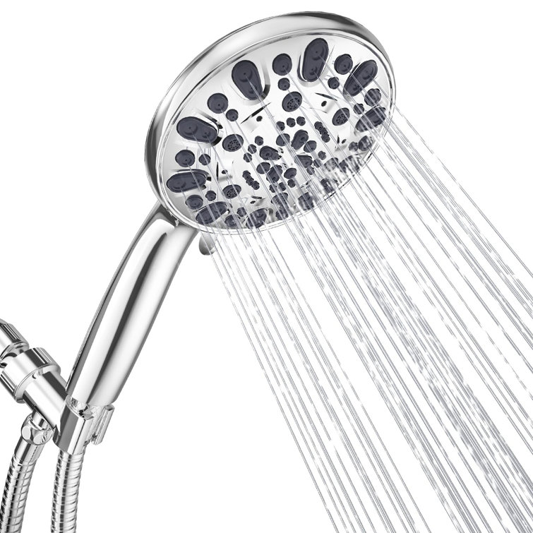 Shower Head, 7 Spray Modes Detachable Showerhead High Pressure Shower Heads With Long Hose And Adjustable Angle Bracket