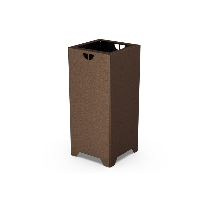 Modern Painted Steel Pedestal Planter