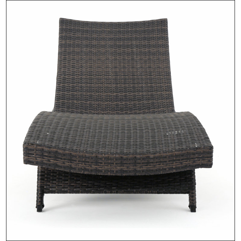 Chaise longue en osier Salem