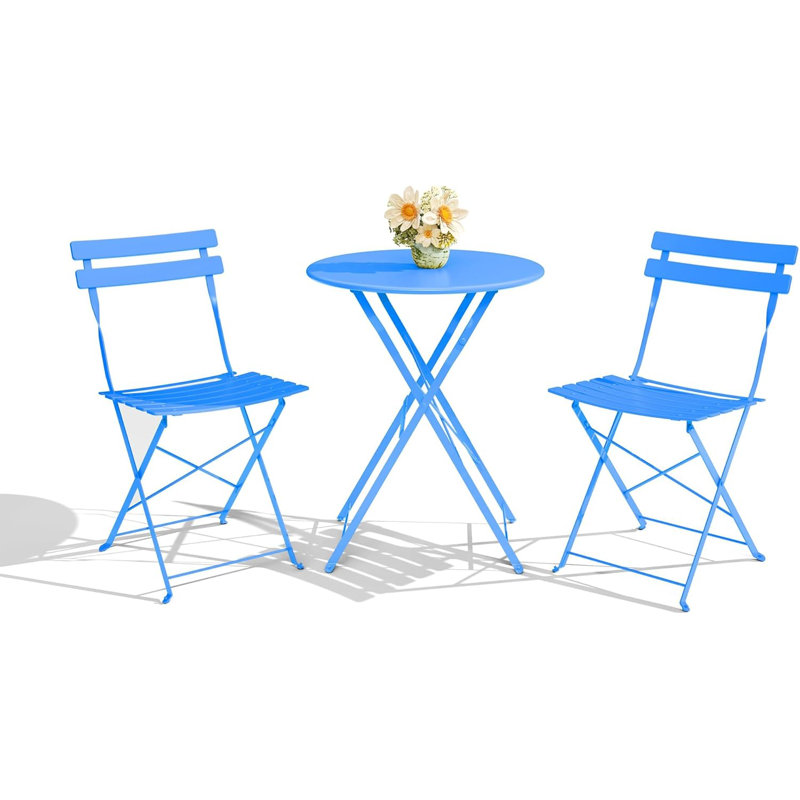 Patio Dining Set, Blue, Blue, Blue