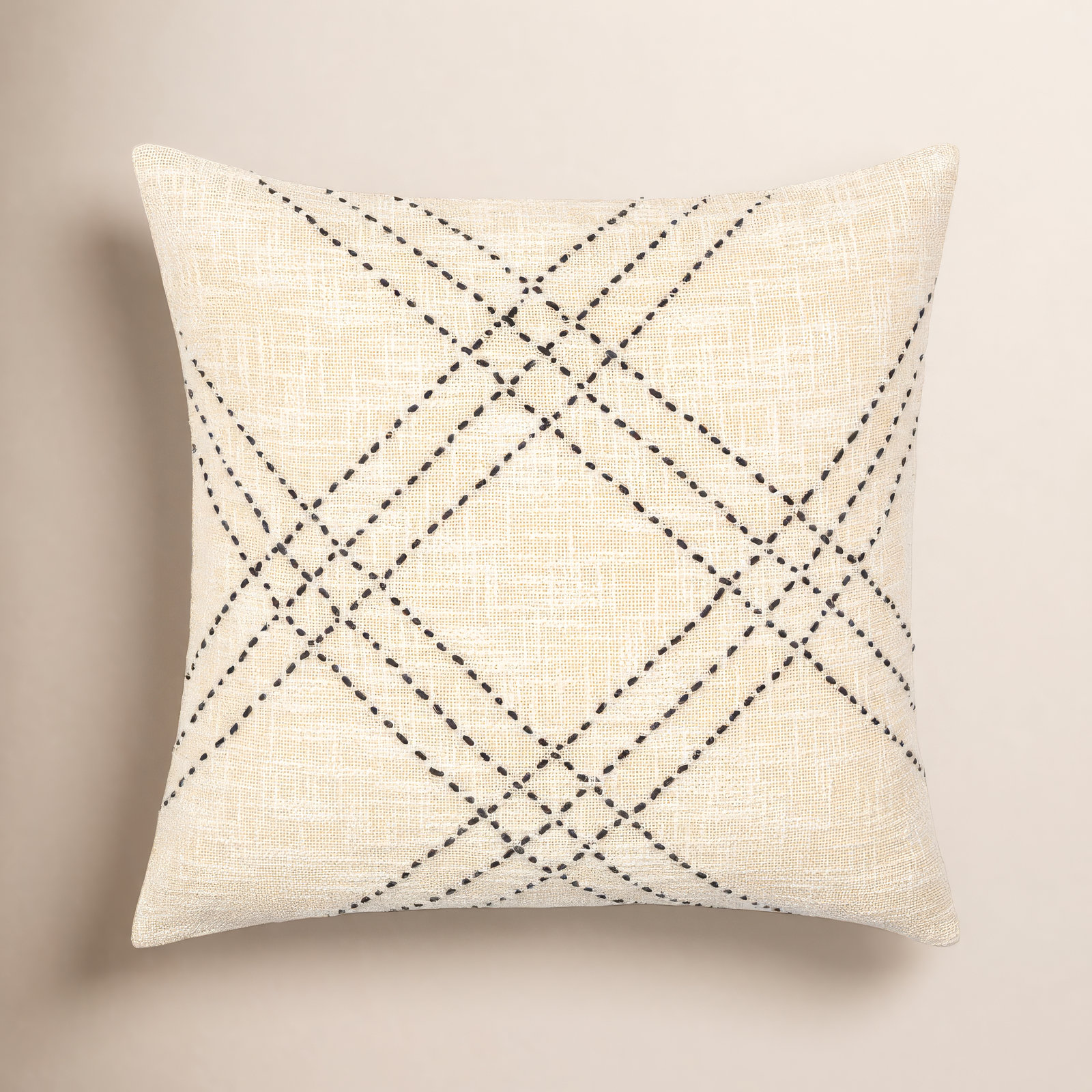 Sayer Embroidered Throw Pillow, 22" x 22"