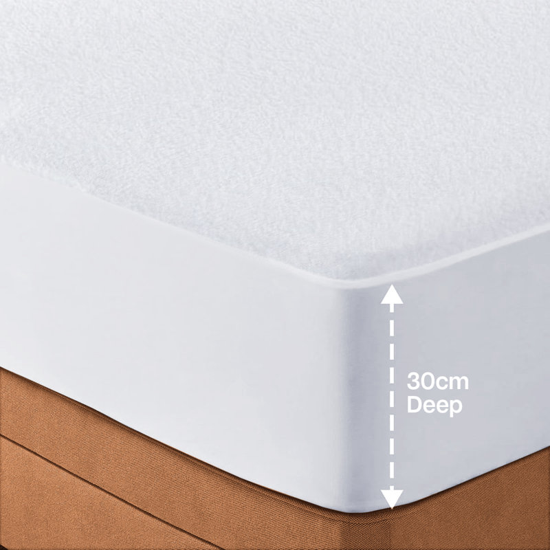 Karbach Waterproof Fitted Mattress Protector Case Pack, Double (4'6)