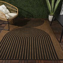 BALTA Tapis Exterieur Réversible Rayé, Tapis Tissé Plat idéal pour  l'Extérieur sur la Terrasse ou