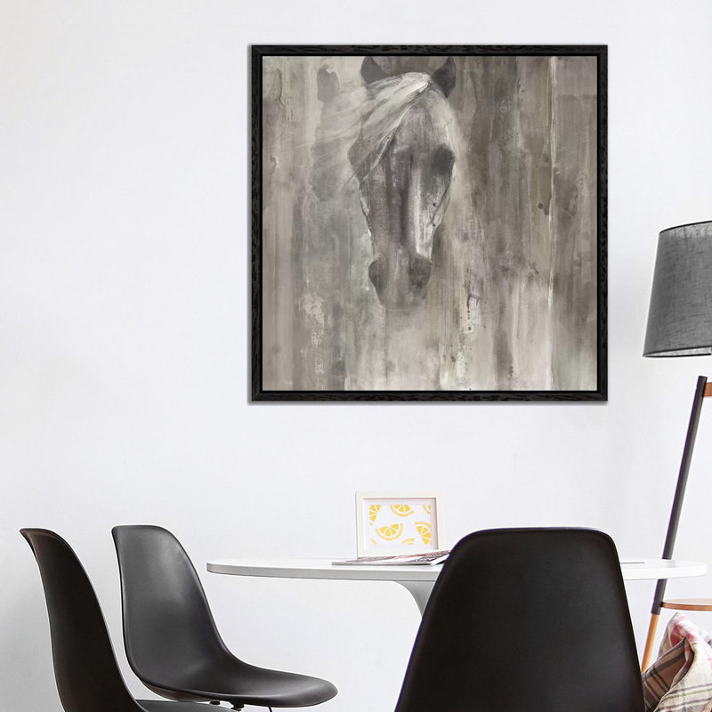 Albena Hristova - Print on Canvas, 93.98 cm H x 93.98 cm W, Black Floater Framed