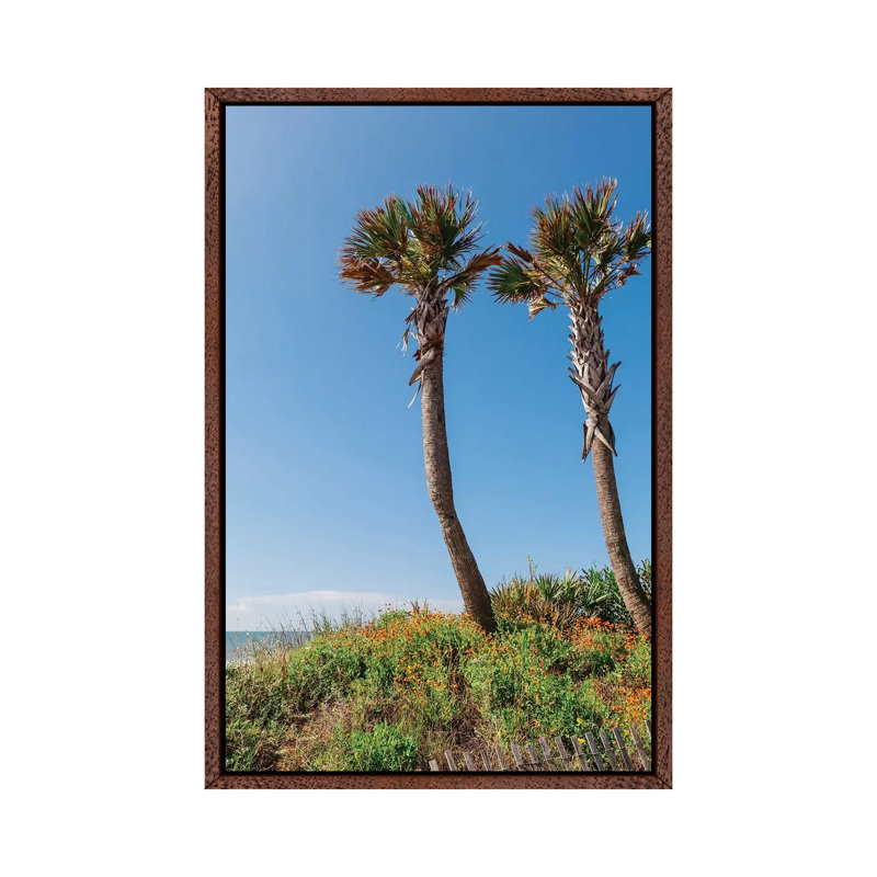Folly Beach by Bethany Young - Print on Canvas, 101.6cm H x 66.04cm W x 3.81cm D, Classic Brown Wood Framed