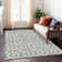 Washable Floral Indoor / Outdoor Rug