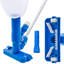 Aspirateur de piscine portable avec 3 brosses à récurer VEVOR