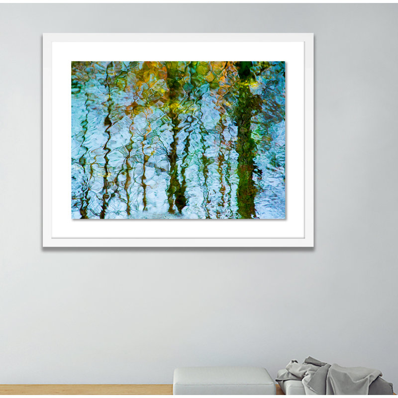 « reflection ii » par geoffrey baris-cadre photo, impression sur papier, H 19 po x l 24 po x P 1,5 po, Blanc
