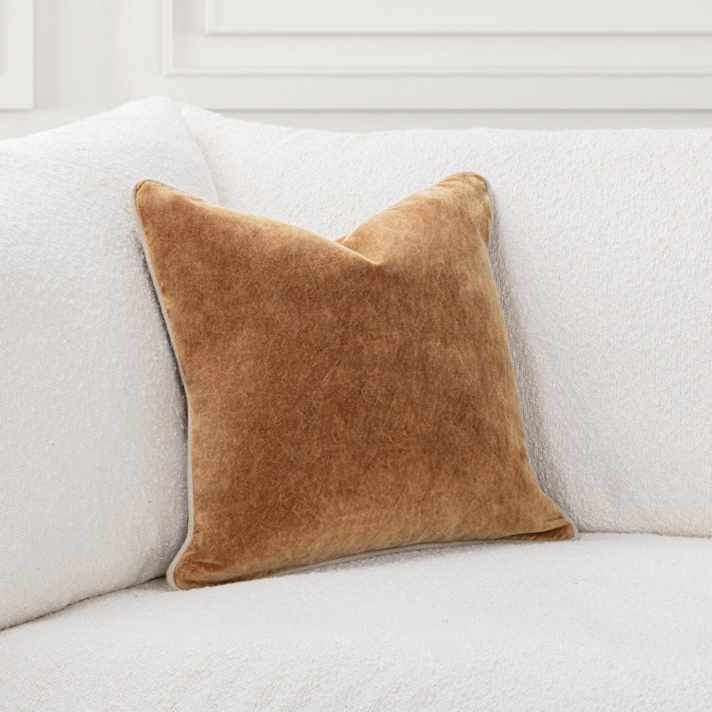 Heirloom Pillow Cover & Insert, Orange, Square 18"