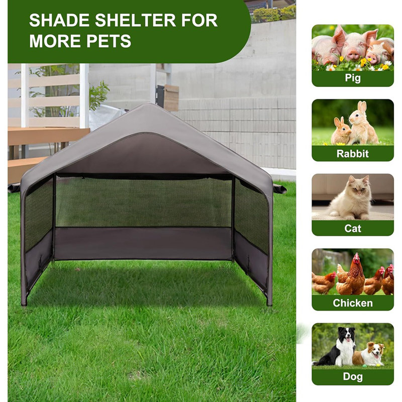 Très grande niche pour chien à l'extérieur, tente pour chien à l'extérieur, abat-jour pour grand chien