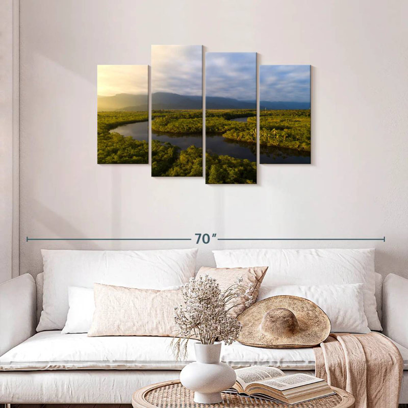 Alvord Amazon Forest River, 27" H x 43" W