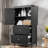Bathroom Storage Cabinet With Two Doors, 2 Drawers And Adjustable Shelf-1953685687