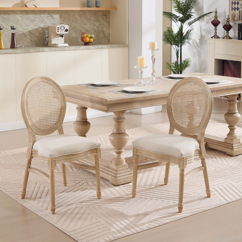Ensemble de 2 chaises de salle à manger French Country