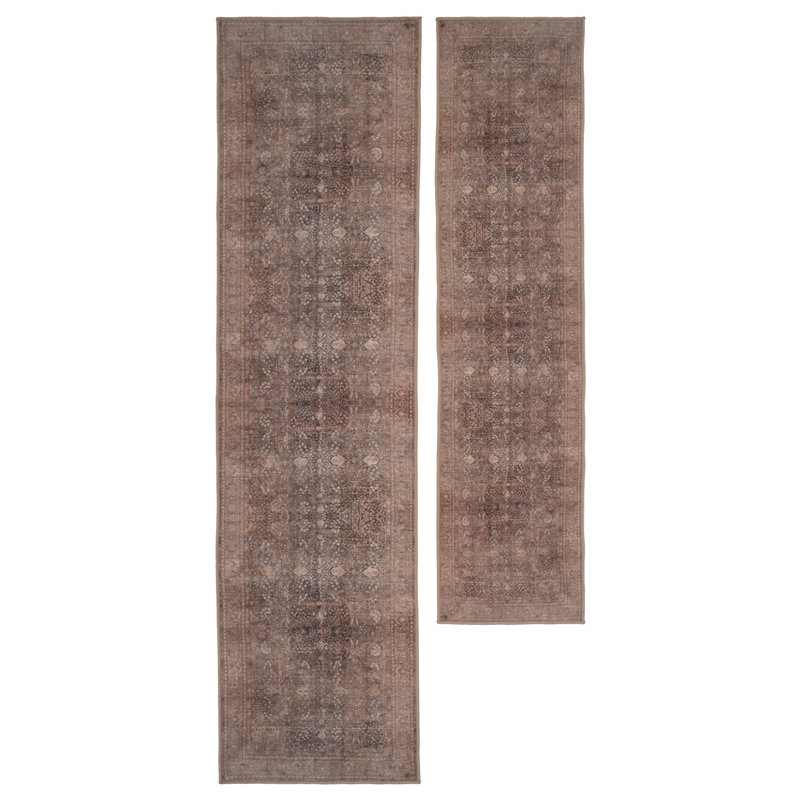 Runner Tathiana Vintage Look Cotton Machine Tufted Area Rug, 60cm x 240cm