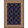 Weisgerber Traditional trellis Oriental Blue Navy Area Rug