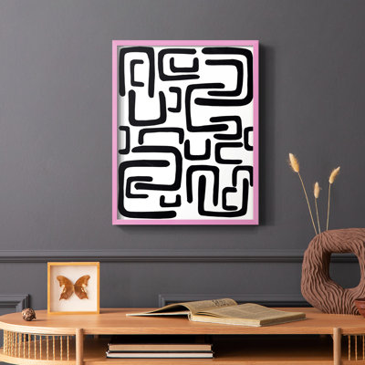 Shuffle II, reproduction encadrée - bois massif