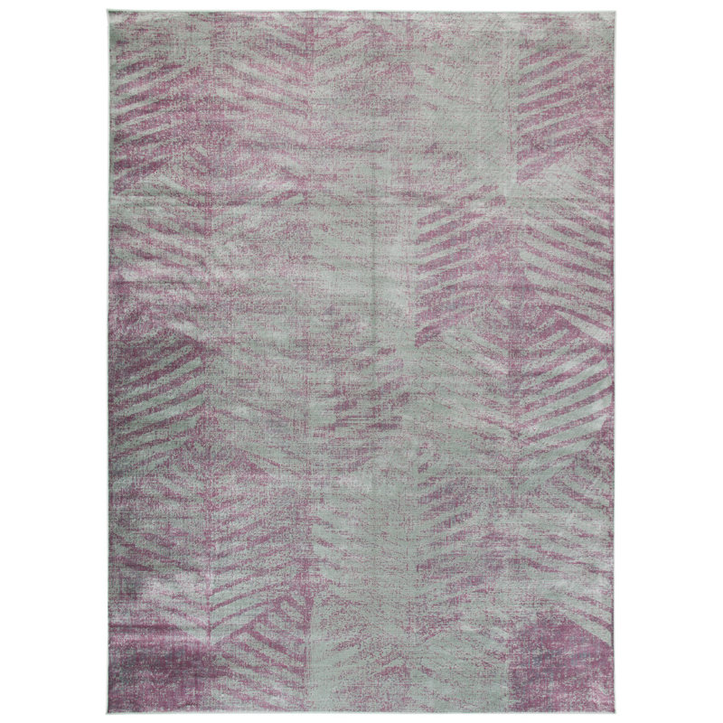 Birch Lane? Tapis abstrait beige / gris, Rectangle 8 pi x 11 pi 2 po