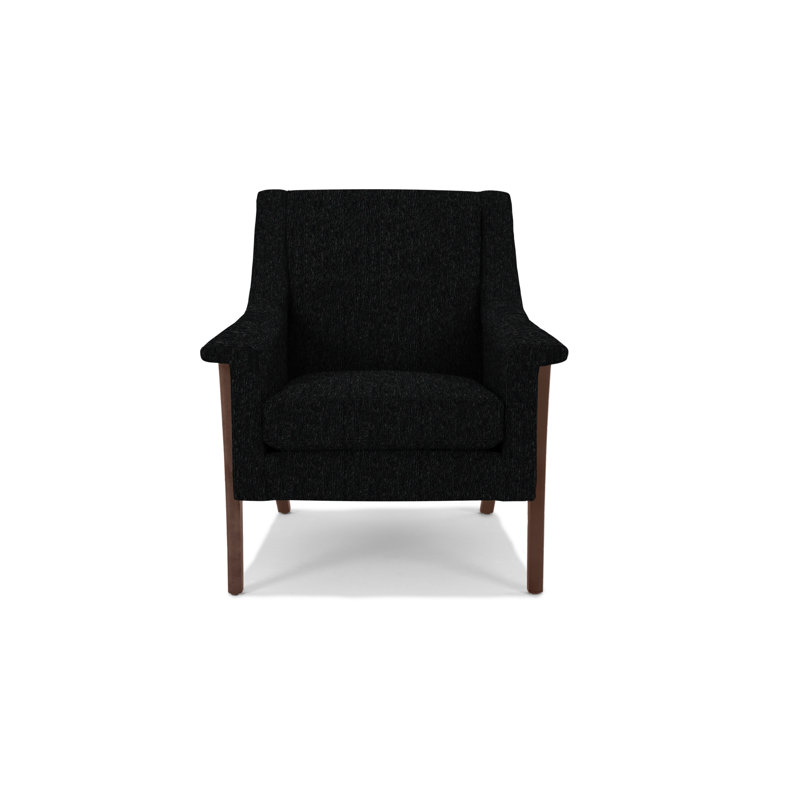 Fauteuil Arlo, Noyers, Polyester onyx