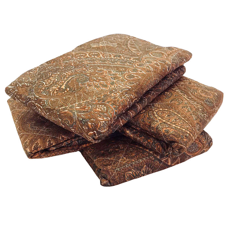 Paisley Square Cushion Cover, Apricot Orange, 45.7cm x 45.7cm
