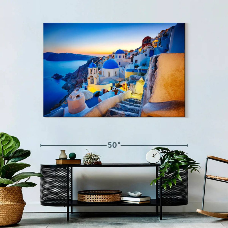 Ravi Dusky Oia, 32" H x 48" W