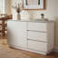 Armoire de rangement moderne 55,1 "avec 2 portes, 3 tiroirs et rangement spacieux-129098845