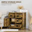 Buffet industriel avec 4 tiroirs et 1 porte
