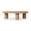 Grande table basse gigogne Hunsaker - placage de chêne naturel-1580496651