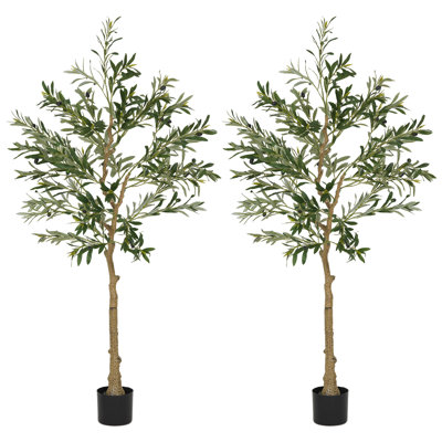 120cm Faux Olive Plant in Pot