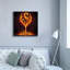 «Wine Glass Flame Abstract» par Rey Klimt, art mural sur toile-926413883