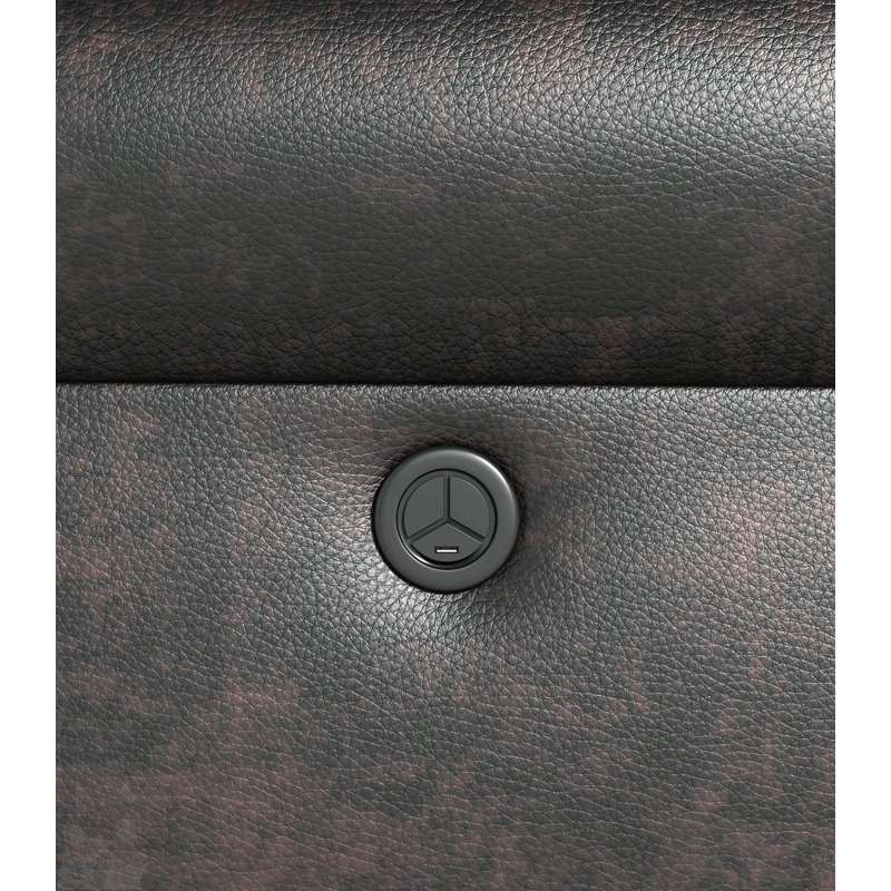 Breathable Power Reclining Sofa With Drop Down Table