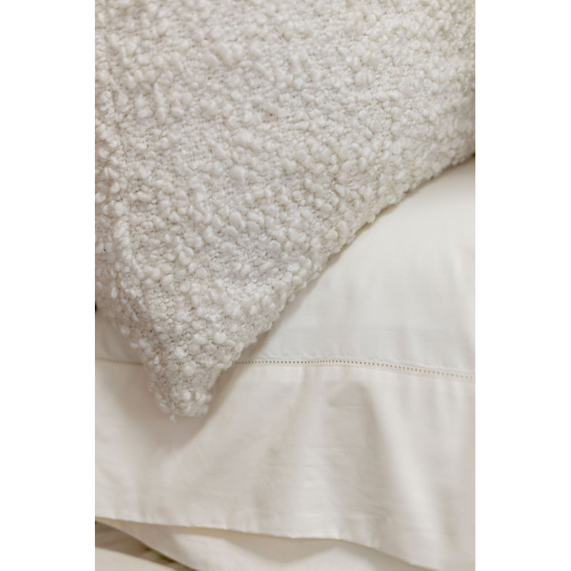 Murphy Pillow Cover & Insert, Ivory, Square 20"