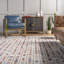 Tapis géométrique beige / rouge / brun-919307982