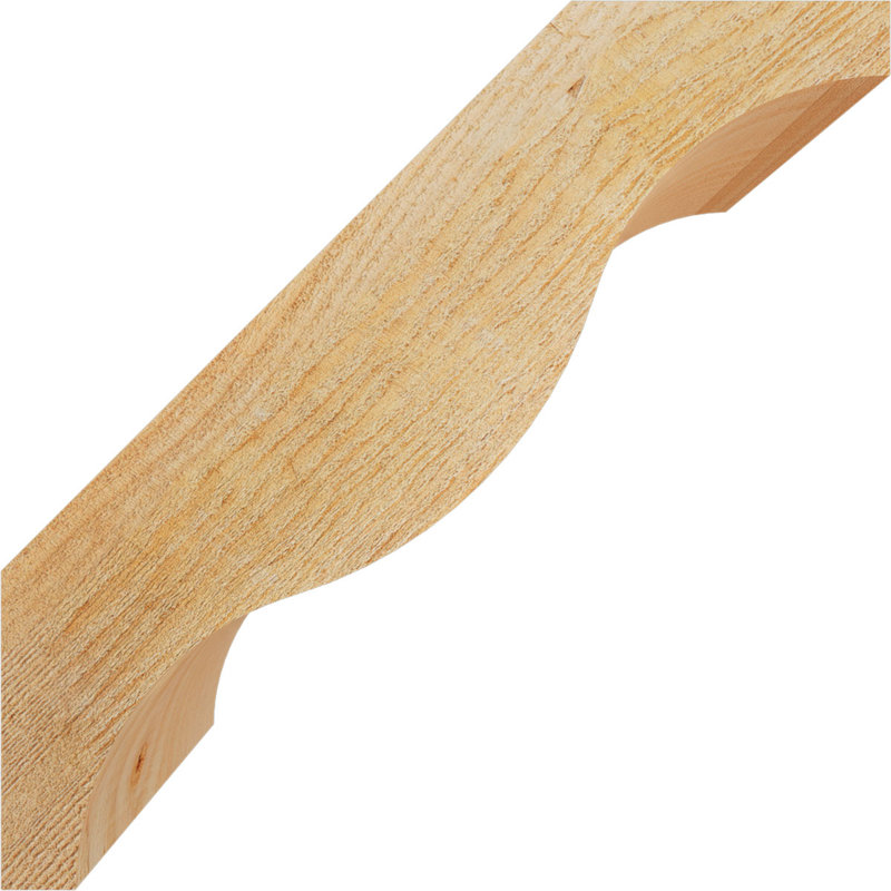 Attelle de genou Funston, Sapin de Douglas, Brute, H 12 po x l 6 po x P 12 po
