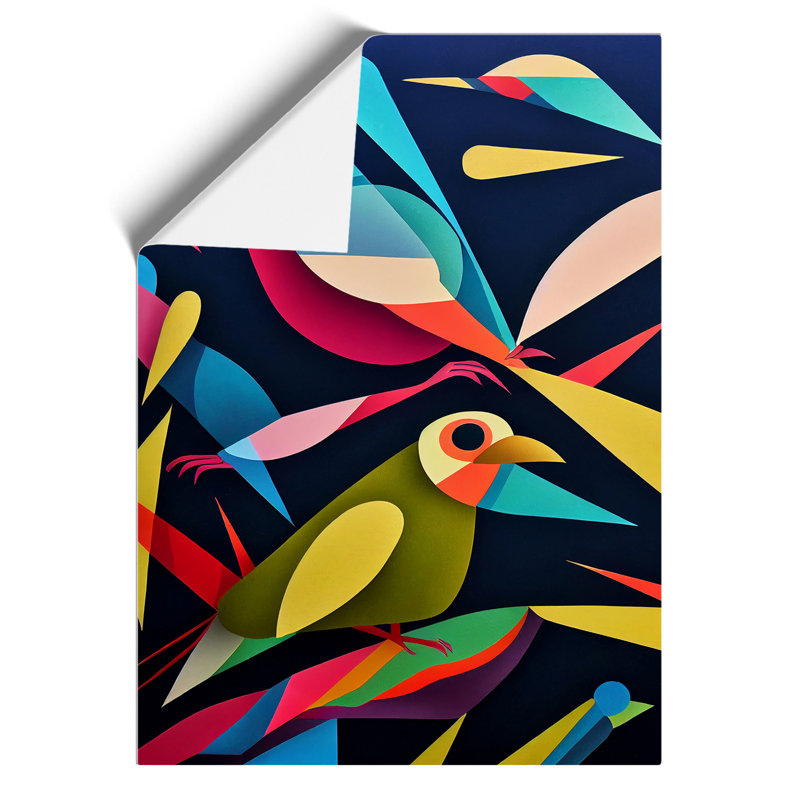 Pair of Birds No.4 Abstract - Wall Art, Paper, 59.4cm H x 42cm W