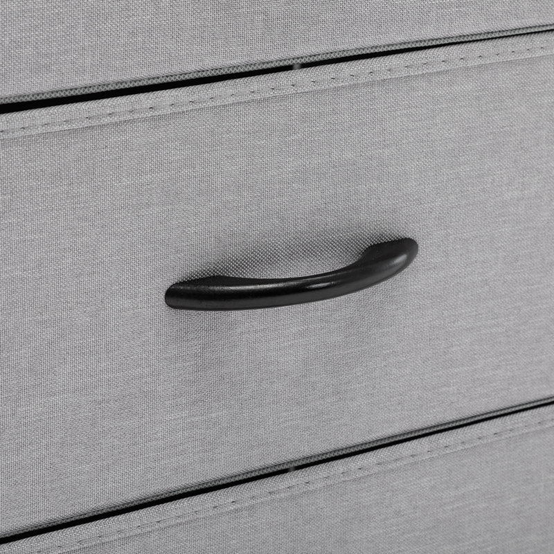 Commode 8 tiroirs Khosrov, gris