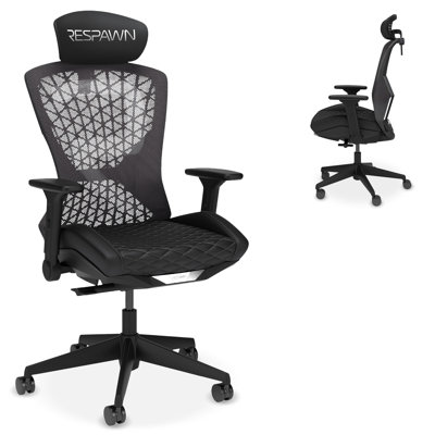RESPAWN SPIRE Ergonomic Mesh Office Gaming Chair - High Back Home PC Computer Desk Reclining Gaming Chair, Adjustable Armrests, Adjustable Headrest, K