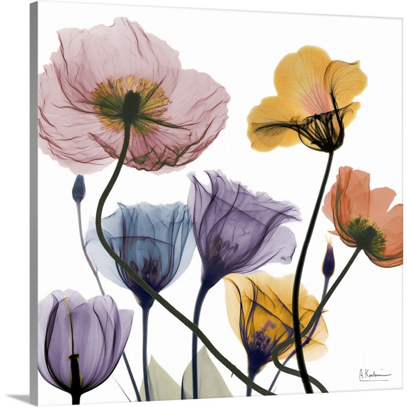 "Blissful Garden 2" par Albert Koetsier, reproduction d’art sur toile, H 48 po x l 48 po x P 1,25 po, Toile tendue