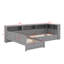 Lit plateforme simple en L avec lit gigogne et tiroir-1857624194