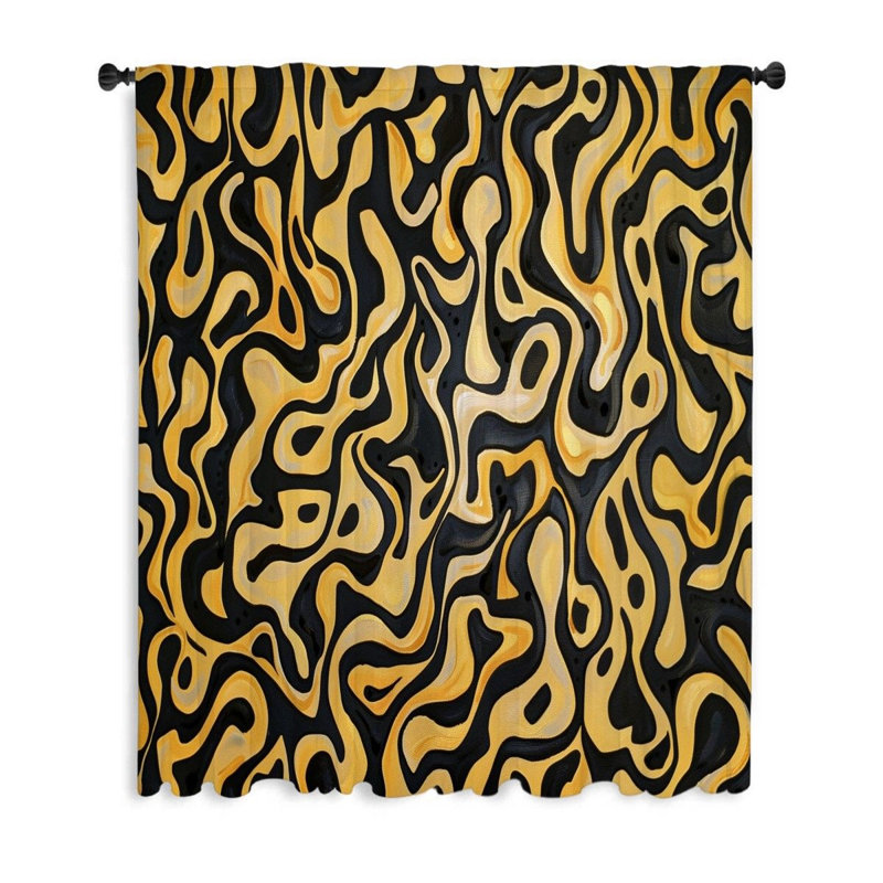 Eiad Sheer Curtain Single Panel, 53'' W x 87'' L