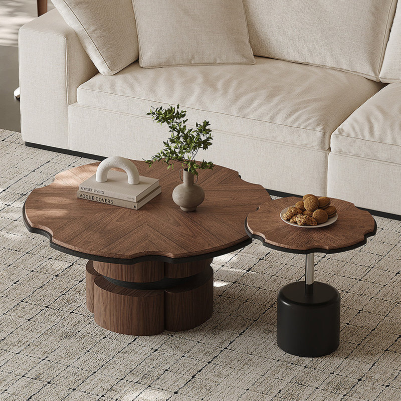 Ensemble de tables basses Retro and Simple Petal
