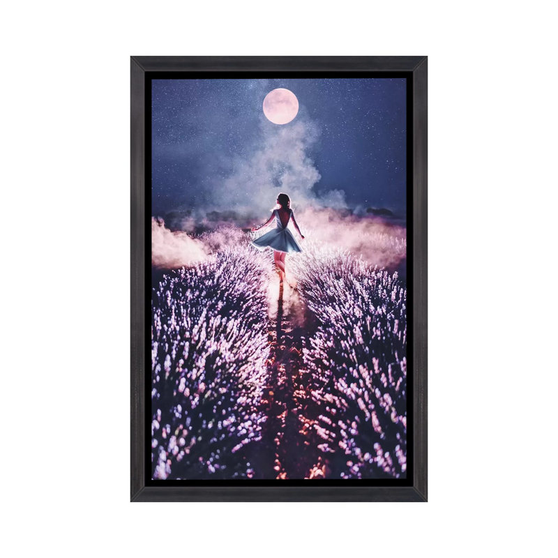 « Magic mood Dance »-impression, H 26 po x l 18 po x 1,5 po, Toile avec cadre noir patiné