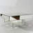 Fahd 39.4” Mirrored Geometric Coffee Table, Modern Center Table for Living Room