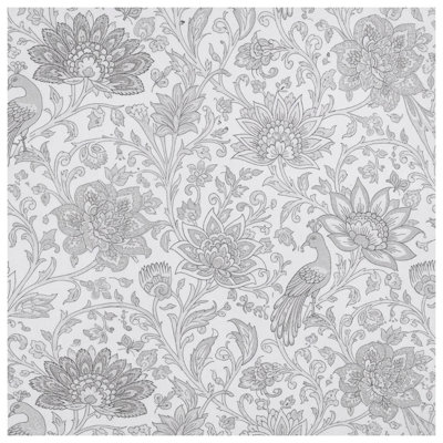 Couvertures complexes d'oiseaux à motif floral