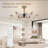 35.43" Luxury LED Dimmable Ceiling Fan with 6 Light and Remote-2082532917